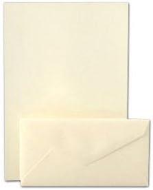 Crane & Co. Ecruwhite Kid Finish Monarch Sheets And Envelopes (CS7116)