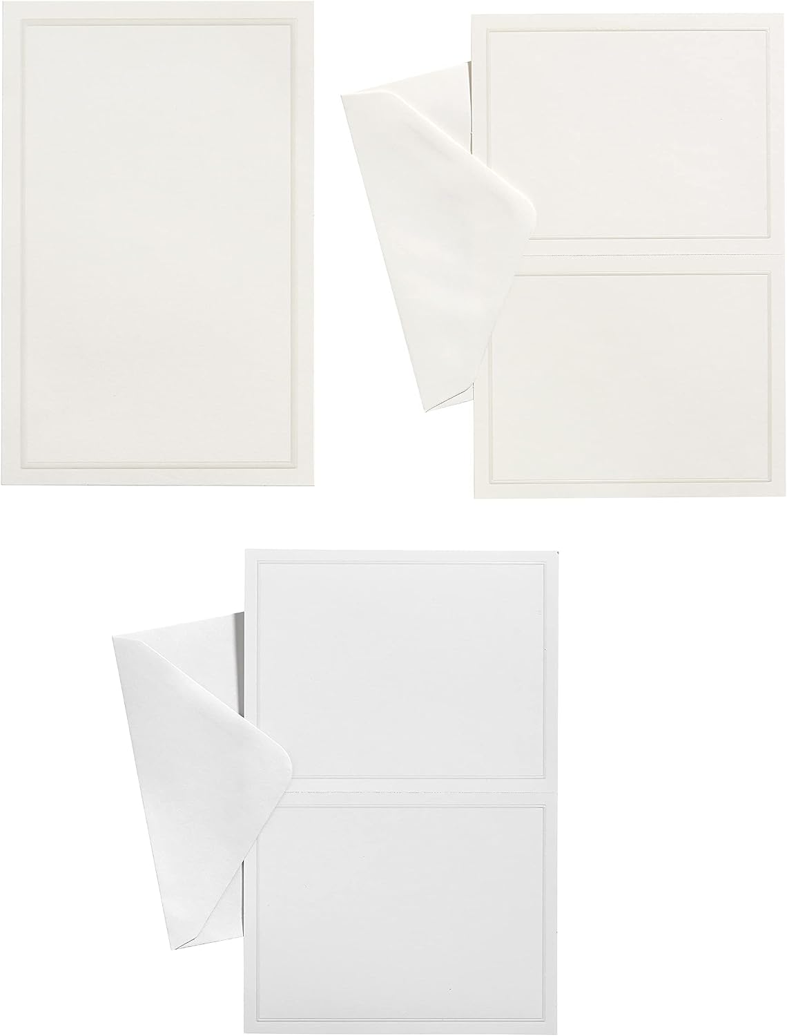 Gartner Studios Print-at-Home Wedding Kit, Stationery, White with Pearl Foil Border, with Response Cards, Envelopes (97437)