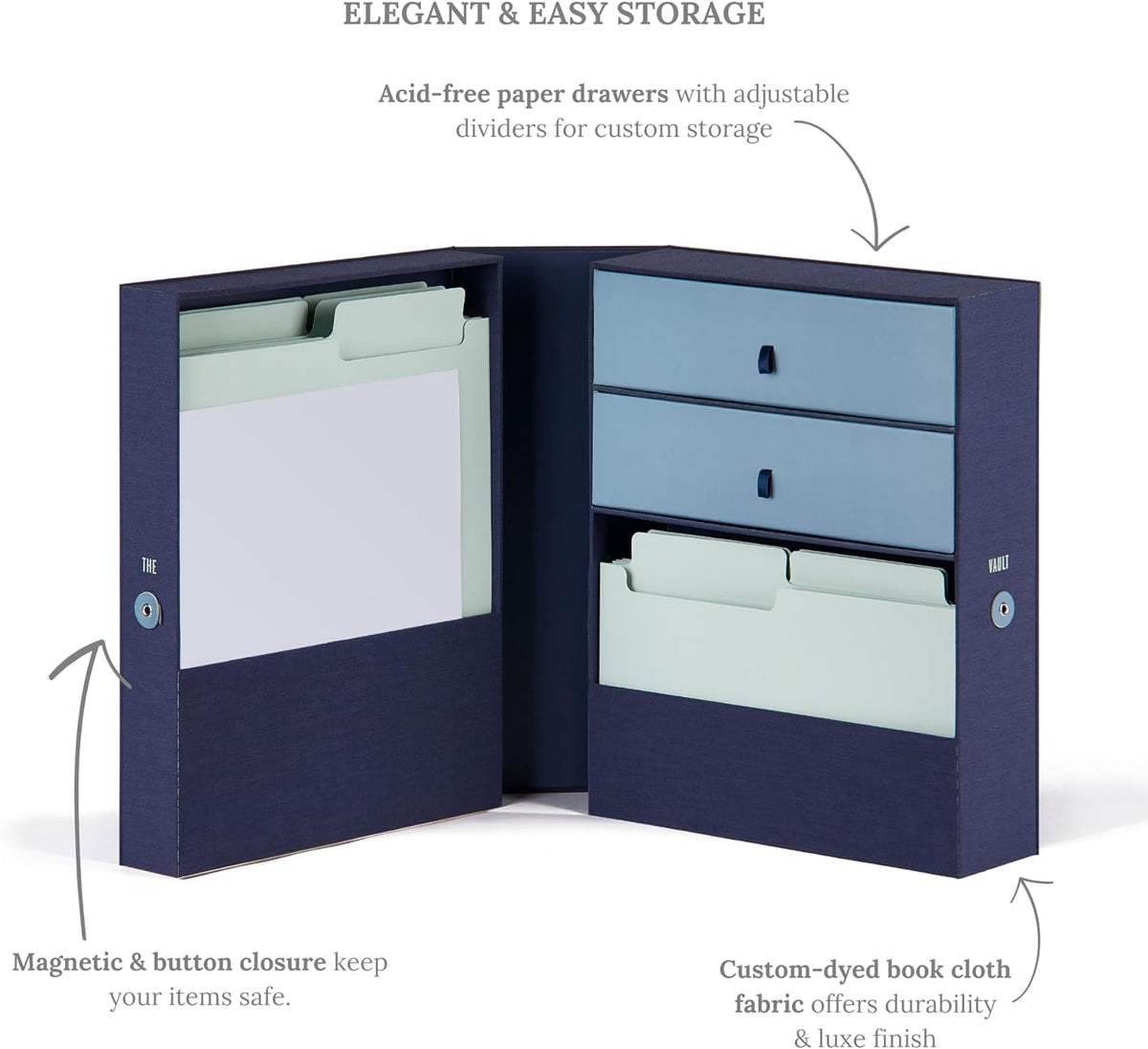 Savor | All-in-One Desk Organizer | Slate Gray – Keep Desk, Office, and Home Organized All-In-One Storage System for Important Files, Documents, Stationery, and Office Supplies