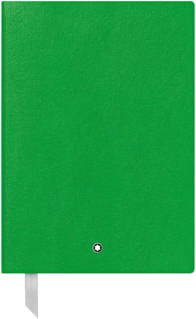 Montblanc Notebook 116518 Fine Stationery #146 Green – Elegant Soft Cover Journal – Lined Notebook with Leather Binding – A5