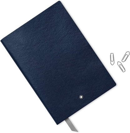 Montblanc Notebook Indigo Lined #146 Fine Stationery 113593 – Elegant Journal with Leather Binding and Ruled Pages – 1 x (5.9 x 8.2 in.)
