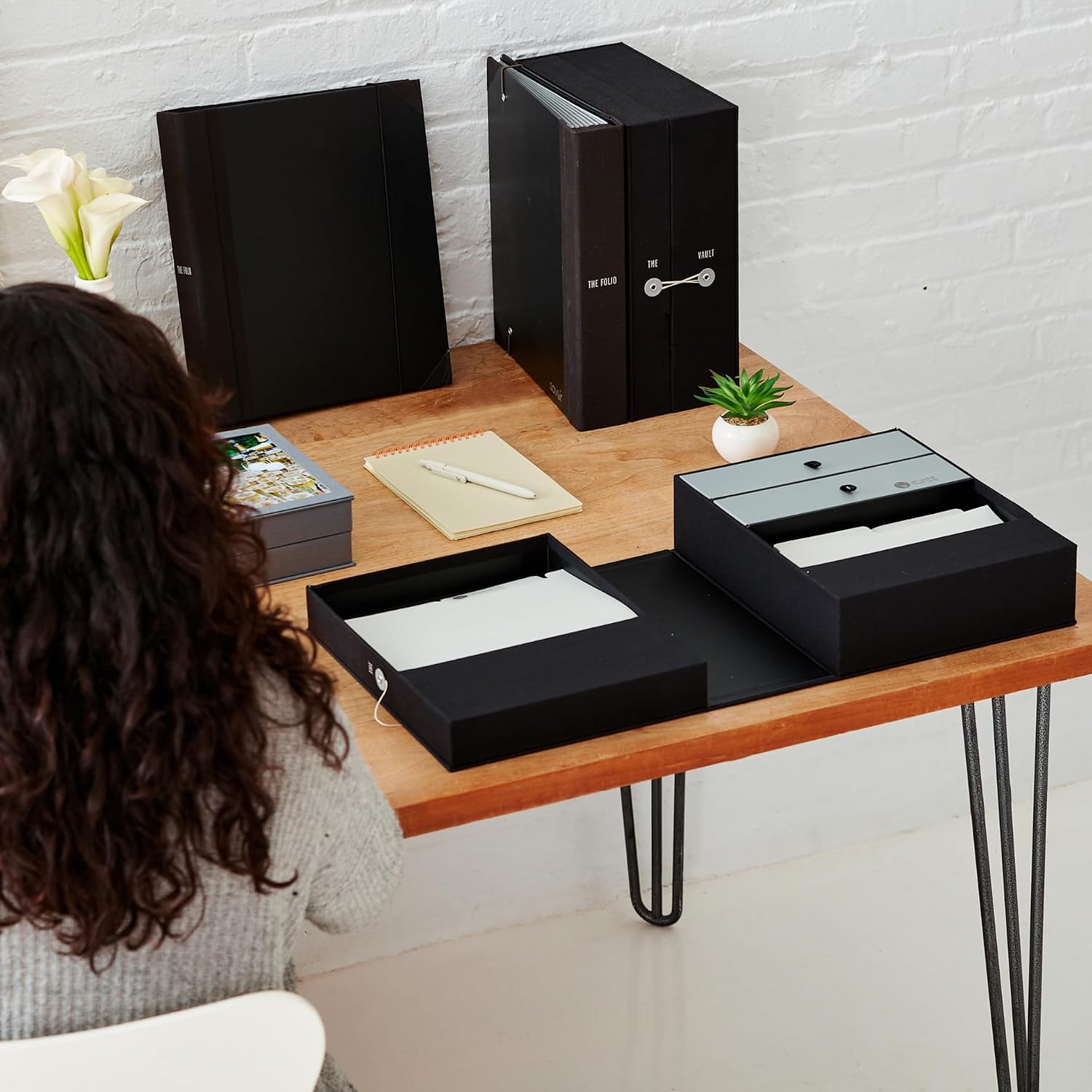 Savor | All-in-One Desk Organizer | Slate Gray – Keep Desk, Office, and Home Organized All-In-One Storage System for Important Files, Documents, Stationery, and Office Supplies