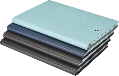 Montblanc Notebook Indigo Lined #146 Fine Stationery 113593 – Elegant Journal with Leather Binding and Ruled Pages – 1 x (5.9 x 8.2 in.)