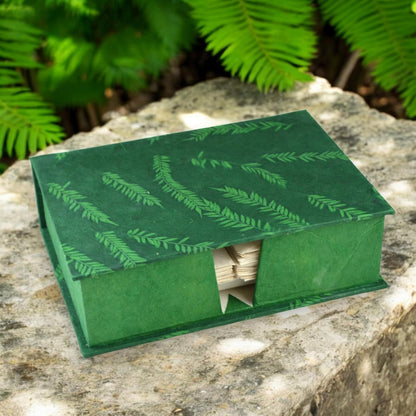 Kathmandu Valley Co. Vintage Stationery Gift Box Set with 50 Handmade A5 Deckle-edge Lokta Paper Sheets and 30 Envelopes (Forest Wanderer)