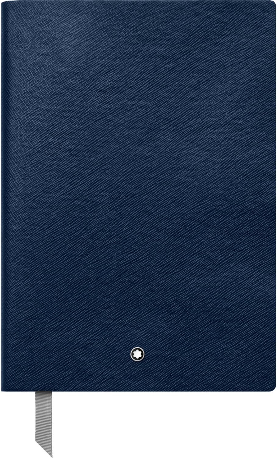 Montblanc Notebook Indigo Lined #146 Fine Stationery 113593 – Elegant Journal with Leather Binding and Ruled Pages – 1 x (5.9 x 8.2 in.)