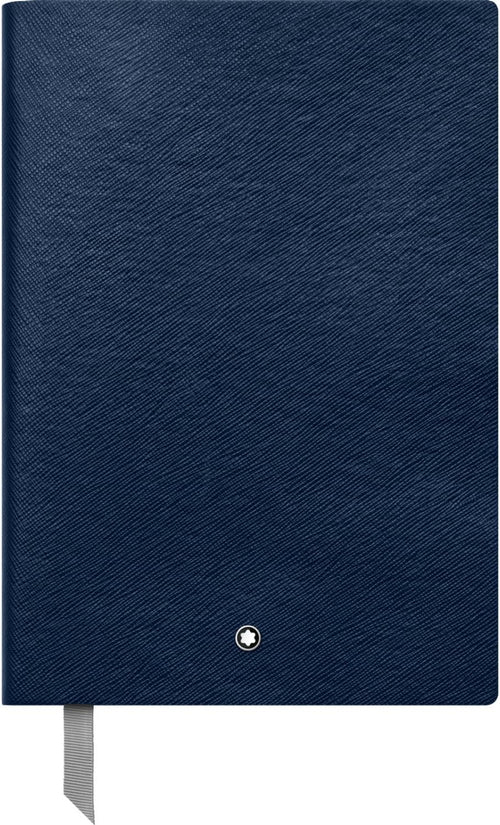 Montblanc Notebook Indigo Lined #146 Fine Stationery 113593 – Elegant Journal with Leather Binding and Ruled Pages – 1 x (5.9 x 8.2 in.)