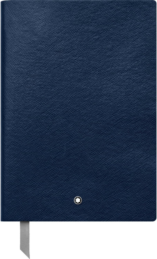 Montblanc Notebook Indigo Lined #146 Fine Stationery 113593 – Elegant Journal with Leather Binding and Ruled Pages – 1 x (5.9 x 8.2 in.)
