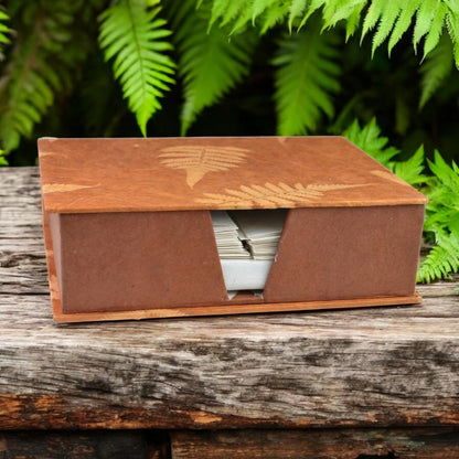 Kathmandu Valley Co. Vintage Stationery Gift Box Set with 50 Handmade A5 Deckle-edge Lokta Paper Sheets and 30 Envelopes (Forest Wanderer)