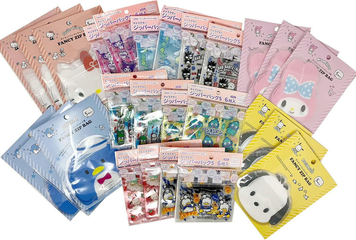 SANRIO Characters Wonderful 12-pc Stationery and Accessory Assorted Set Bundle Fusion Kawaii Exclusive Offer